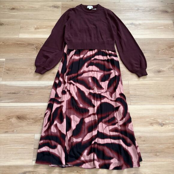 Seraphine Stormi Knitted Jumper with Woven Skirt Dress 4 - Picture 1 of 5